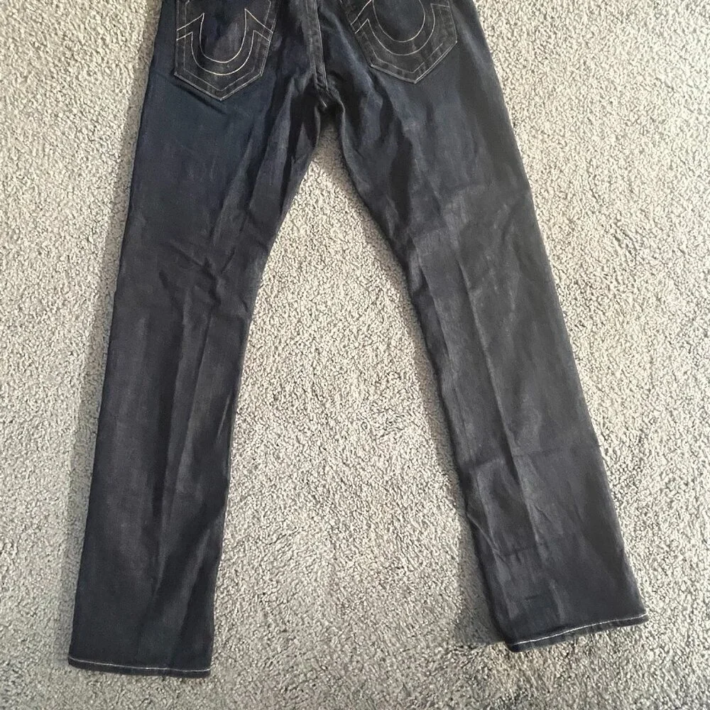 True Religion Ricky Relaxed Straight Relax Droit Jeans Men's Sz. 34- Made in USA